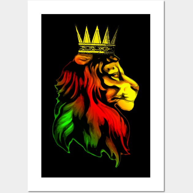 Reggae Rasta Lion Wall Art by Buy Custom Things